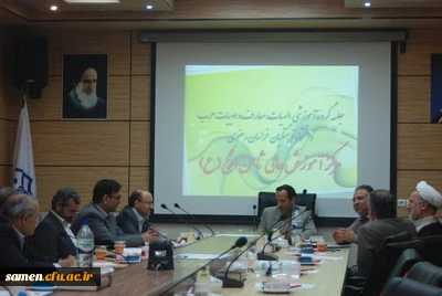 برگزاری جلسه گروههای آموزشی الهیات ،معارف اسلامی و ادبیات عرب دانشگاه فرهنگیان مشهد در مرکز آموزش عالی ثامن الحجج ( ع)