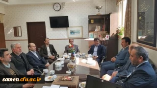 دیدارمسؤل   و  اعضای بسیج اساتید با دکتر میر شجاعیان رئیس مرکز آموزش عالی ثامن الحجج ( ع)