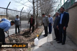 برگزاری آیین  حسنه مراسم درختکاری در دانشگاه فرهنگیان خراسان رضوی  واحد ثامن الحجج ( ع) مشهد مقدس   2