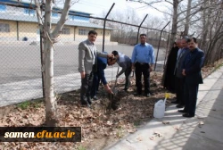 برگزاری آیین  حسنه مراسم درختکاری در دانشگاه فرهنگیان خراسان رضوی  واحد ثامن الحجج ( ع) مشهد مقدس   2