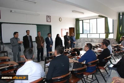 حضور ریاست و کارکنان دانشگاه فرهنگیان واحد ثامن الحجج (ع) مشهد در کلاس های آموزشی و دیدار با اساتید و دانشجویان