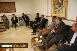 دیدار دکتر نیری معاون آموزشی دانشگاه فرهنگیان  پردیس شهید بهشتی به همراه جمعی از کارکنان آن پردیس با دکتر میرشجاعیان