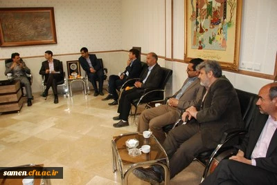 دیدار دکتر نیری معاون آموزشی دانشگاه فرهنگیان  پردیس شهید بهشتی به همراه جمعی از کارکنان آن پردیس با دکتر میرشجاعیان