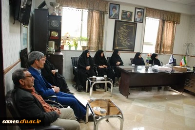 دیدار دکتر نیری معاون آموزشی دانشگاه فرهنگیان  پردیس شهید بهشتی به همراه جمعی از کارکنان آن پردیس با دکتر میرشجاعیان