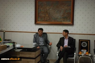 دیدار دکتر نیری معاون آموزشی دانشگاه فرهنگیان  پردیس شهید بهشتی به همراه جمعی از کارکنان آن پردیس با دکتر میرشجاعیان