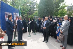 افتتاحیه نمایشگاه صنایع دستی و هنرهای سنتی تجسمی با حضور دکتر کاظمی مدیر کل آموزش و پرورش خراسان رضوی در دانشگاه فرهنگیان واحد ثامن الحجج (ع)