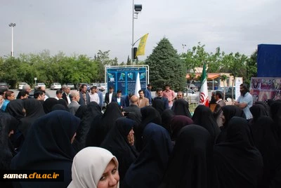 افتتاحیه نمایشگاه صنایع دستی و هنرهای سنتی تجسمی با حضور دکتر کاظمی مدیر کل آموزش و پرورش خراسان رضوی در دانشگاه فرهنگیان واحد ثامن الحجج (ع)