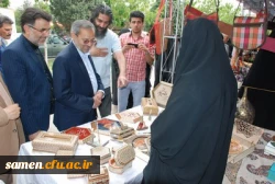 افتتاحیه نمایشگاه صنایع دستی و هنرهای سنتی تجسمی با حضور دکتر کاظمی مدیر کل آموزش و پرورش خراسان رضوی در دانشگاه فرهنگیان واحد ثامن الحجج (ع)