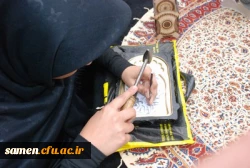 افتتاحیه نمایشگاه صنایع دستی و هنرهای سنتی تجسمی با حضور دکتر کاظمی مدیر کل آموزش و پرورش خراسان رضوی در دانشگاه فرهنگیان واحد ثامن الحجج (ع)