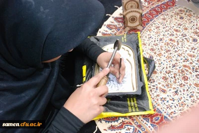 افتتاحیه نمایشگاه صنایع دستی و هنرهای سنتی تجسمی با حضور دکتر کاظمی مدیر کل آموزش و پرورش خراسان رضوی در دانشگاه فرهنگیان واحد ثامن الحجج (ع)