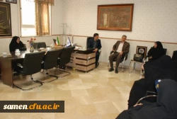 حضور معاون آموزشی پژوهشی مدیریت امور پردیس ها و مراکز دانشگاه فرهنگیان خراسان رضوی در نمایشگاه صنایع دستی و هنرهای تجسمی نارنج و ترنج واحد ثامن الحجج (ع)