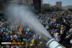 حضور کارکنان و دانشجویان دانشگاه فرهنگیان واحد ثامن الحجج (ع) در مراسم راهپیمایی روز قدس