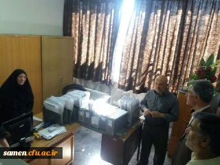 بازدید دکتر نصر آبادی معاونت محترم آموزشی و پژوهشی مدیریت امور پردیسها و مراکز استان