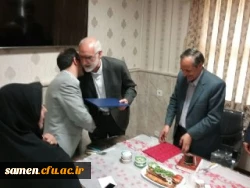 جلسه مشترک فرماندار مشهدو مدیر امور پردیس های دانشگاه فرهنگیان خراسان رضوی و هیات همراه در دفتر مدیریت استانی دانشگاه فرهنگیان خراسان رضوی