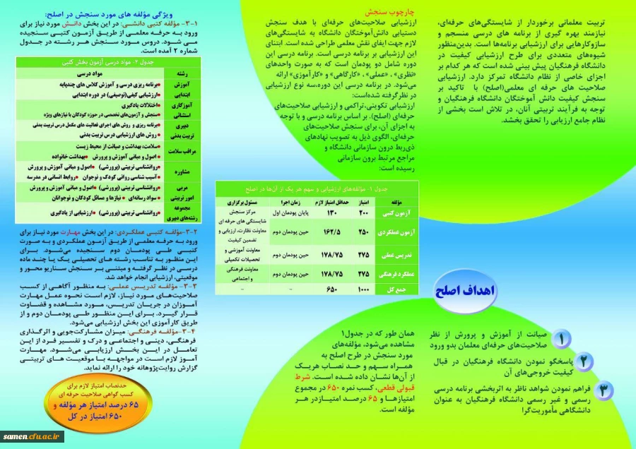 سرفصل های دروس مهارـ آموزان