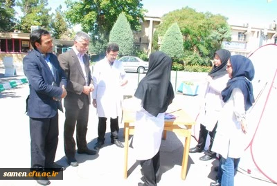 بازدید دکتر نصر آبادی معاونت محترم آموزشی و پژوهشی مدیریت امور پردیسها دانشگاه فرهنگیان خراسان رضوی از پایگاه سلامت مهارت آموزان