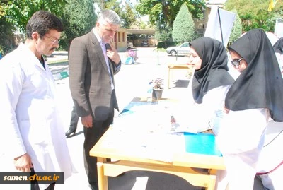 بازدید دکتر نصر آبادی معاونت محترم آموزشی و پژوهشی مدیریت امور پردیسها دانشگاه فرهنگیان خراسان رضوی از پایگاه سلامت مهارت آموزان