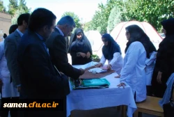 بازدید دکتر نصر آبادی معاونت محترم آموزشی و پژوهشی مدیریت امور پردیسها دانشگاه فرهنگیان خراسان رضوی از پایگاه سلامت مهارت آموزان