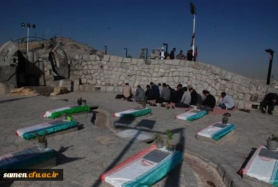 تجدید میثاق کارکنان و دانشجویان دانشگاه فرهنگیان واحد  ثامن الحجج ( ع) مشهد با شهیدان انقلاب اسلامی درهفته دفاع مقدس 
و آغاز سال تحصیلی 97-96