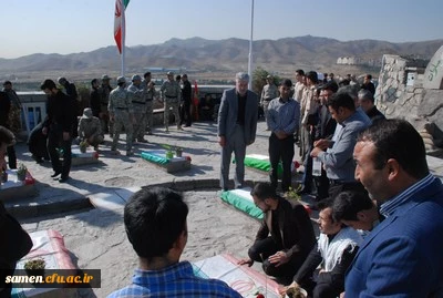 تجدید میثاق کارکنان و دانشجویان دانشگاه فرهنگیان واحد  ثامن الحجج ( ع) مشهد با شهیدان انقلاب اسلامی درهفته دفاع مقدس 
و آغاز سال تحصیلی 97-96