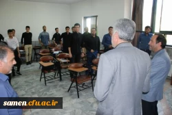 حضور دکتر مجتبوی مدیریت محترم امورپردیسها دانشگاه فرهنگیان خراسان رضوی از کلاسهای آموزشی واحد ثامن الحجج (ع) مشهد