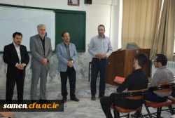 حضور دکتر مجتبوی مدیریت محترم امورپردیسها دانشگاه فرهنگیان خراسان رضوی از کلاسهای آموزشی واحد ثامن الحجج (ع) مشهد