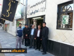 حضور جمعی از کارکنان واحد دانشگاهی ثامن الحجج (ع) مشهد در پایگاه انتقال خون جهت اهدای خون به آسیب دیدگان زلزله غرب کشور