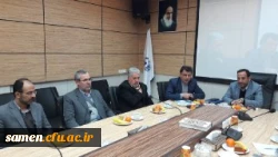 حضور دکتر مجتبوی مدیریت محترم امور پردیس های استان و دکتر نیری معاون آموزشی ، پژوهشی و فرهنگی مدیریت امور پردیس های استان در واحد دانشگاهی ثامن الحجج (ع) مشهد