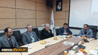 حضور دکتر مجتبوی مدیریت محترم امور پردیس های استان و دکتر نیری معاون آموزشی ، پژوهشی و فرهنگی مدیریت امور پردیس های استان در واحد دانشگاهی ثامن الحجج (ع) مشهد