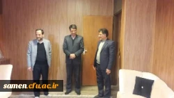 حضور دکتر مجتبوی مدیریت محترم امور پردیس های استان و دکتر نیری معاون آموزشی ، پژوهشی و فرهنگی مدیریت امور پردیس های استان در واحد دانشگاهی ثامن الحجج (ع) مشهد