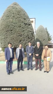 حضور دکتر مجتبوی مدیریت محترم امور پردیس های استان و دکتر نیری معاون آموزشی ، پژوهشی و فرهنگی مدیریت امور پردیس های استان در واحد دانشگاهی ثامن الحجج (ع) مشهد