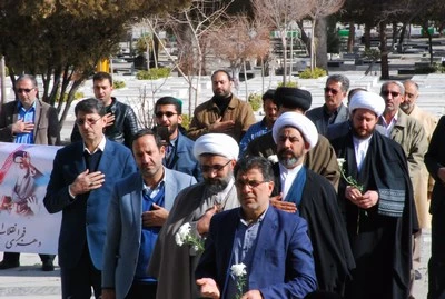تجدید میثاق کارکنان دانشگاه فرهنگیان خراسان رضوی با شهدای انقلاب اسلامی
