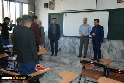 حضور دکتر میرشجاعیان ریاست محترم واحد دانشگاهی ثامن الحجج (ع) در کلاس های آموزشی