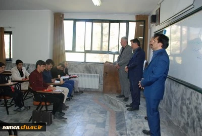 حضور دکتر میرشجاعیان ریاست محترم واحد دانشگاهی ثامن الحجج (ع) در کلاس های آموزشی