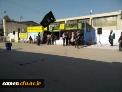 حضور دانشجویان دانشگاه فرهنگیان واحد ثامن الحجج ( ع) در آئین استقبال از زائرین حضرت علی ابن موسی الرضا ( ع)