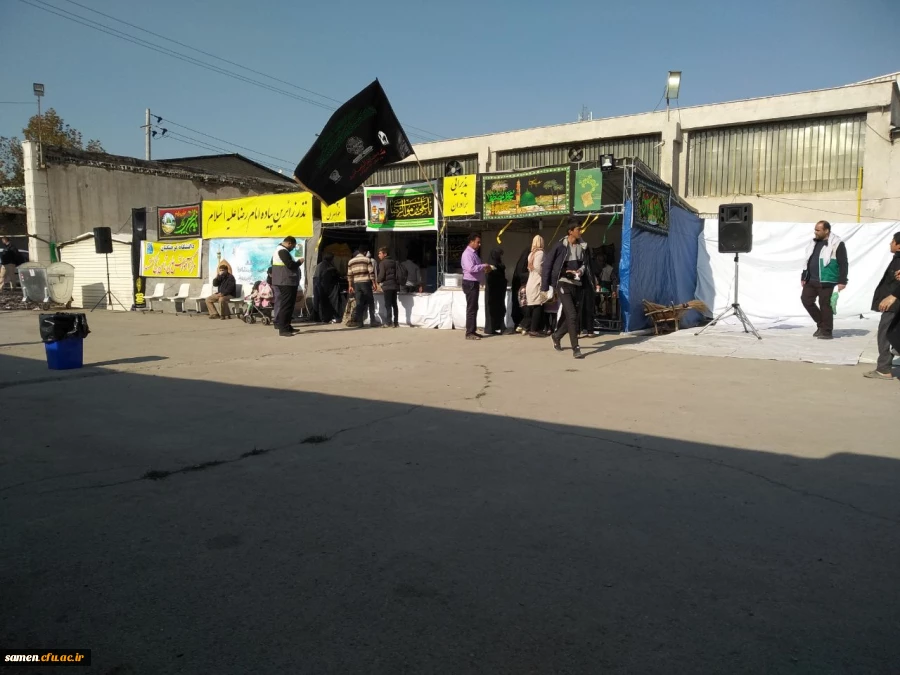 حضور دانشجویان دانشگاه فرهنگیان واحد ثامن الحجج ( ع) در آئین استقبال از زائرین حضرت علی ابن موسی الرضا ( ع)