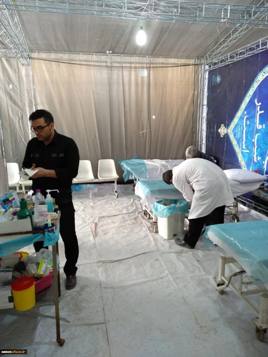 حضور دانشجویان دانشگاه فرهنگیان واحد ثامن الحجج ( ع) در آئین استقبال از زائرین حضرت علی ابن موسی الرضا ( ع)