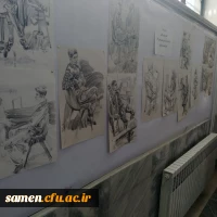 برگزاری نمایشگاه هنرهای تجسمی در واحد دانشگاه ثامن الحجج (ع) مشهد