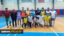 برگزاری یک دوره بازی فوتسال بین کارکنان دانشگاه ثامن با اساتید هیات علمی و کارشناسان تربیت بدنی به مناسبت هفته تربیت بدنی؛ بسیج دانش آموزی و ۱۳ آبان روز دانش آموز 2