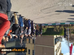 برافراشتن پرچم حمهوری اسلامی ایران در واحد دانشگاهی ثامن الحجج(ع) در اولین روز از ایام الله دهه مبارک فجر  4