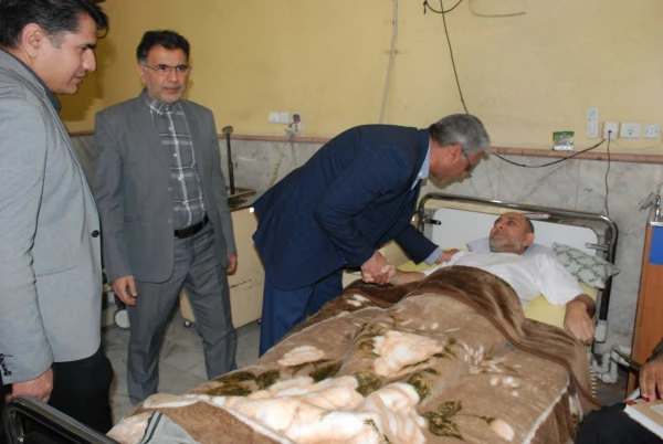 بازدید از جانبازان قطع نخاعی در مرکز توانبخشی امام خمینی (ره) در بوستان ملت مشهد مقدس در دهه مبارک فجر 3