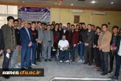 بازدید از جانبازان قطع نخاعی در مرکز توانبخشی امام خمینی (ره) در بوستان ملت مشهد مقدس در دهه مبارک فجر 5