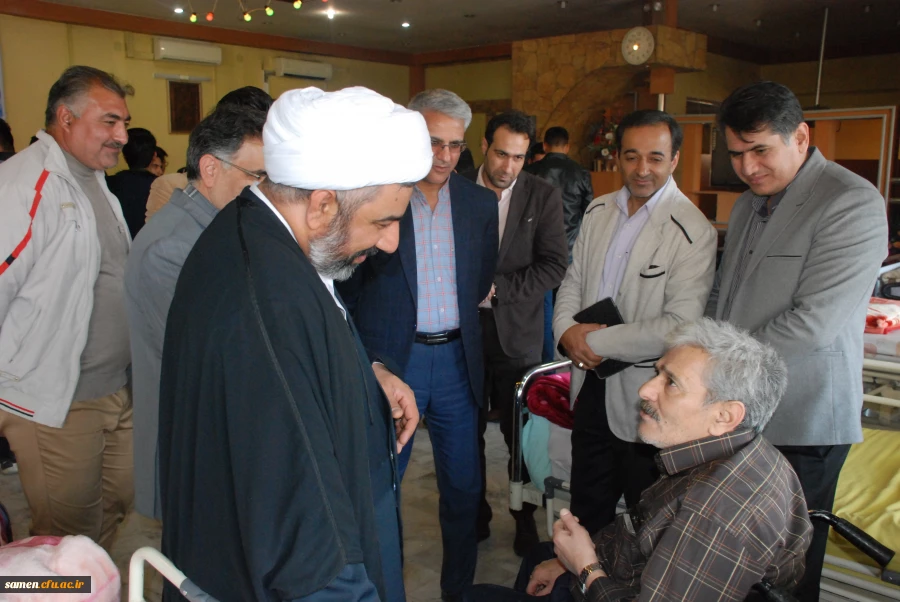 بازدید از جانبازان قطع نخاعی در مرکز توانبخشی امام خمینی (ره) در بوستان ملت مشهد مقدس در دهه مبارک فجر 6