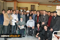 بازدید از جانبازان قطع نخاعی در مرکز توانبخشی امام خمینی (ره) در بوستان ملت مشهد مقدس در دهه مبارک فجر 7