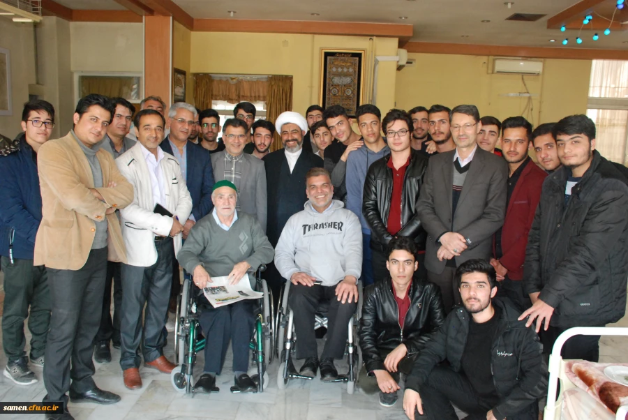 بازدید از جانبازان قطع نخاعی در مرکز توانبخشی امام خمینی (ره) در بوستان ملت مشهد مقدس در دهه مبارک فجر 7