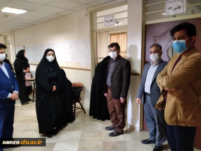 بازدید مدیریت محترم دانشکده جناب دکتر میرشجاعیان از روند ثبت نام دانشجویان مهارت آموز حق التدریس