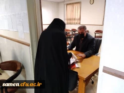 بازدید مدیریت محترم دانشکده جناب دکتر میرشجاعیان از روند ثبت نام دانشجویان مهارت آموز حق التدریس 6