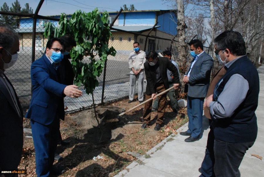 روز درخت کاری و کاشت نهال توسط در محوطه دانشگاه
