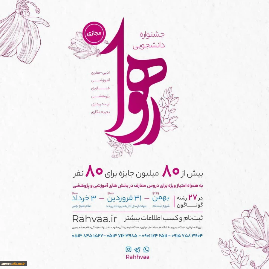 دانشجو معلمان دانشگاه فرهنگیان پیشتازان جشنواره " رهوا "  2