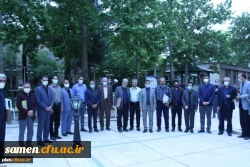 حضور ریاست،مسولین و کارکنان دانشگاه فرهنگیان واحد ثامن الحجج ( ع) درآئین گرامی داشت هفته معلم پردیس شهید بهشتی مشهد 3